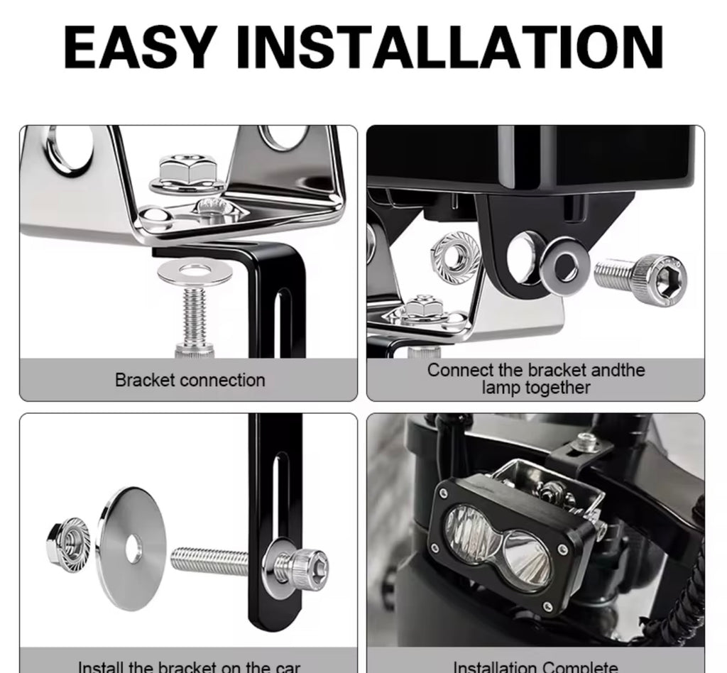 PLUG AND PLAY Baja Light for YVY, RIDSTAR q20/q30, Macfox, super 73, and any other 3 pin e-bikes
