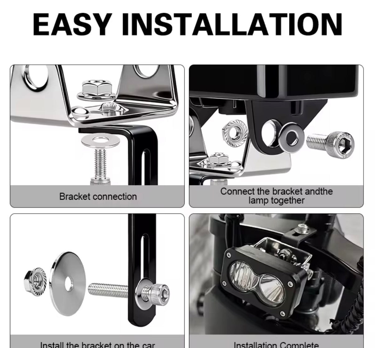 PLUG AND PLAY Baja Light for YVY, RIDSTAR q20/q30, Macfox, super 73, and any other 3 pin e-bikes