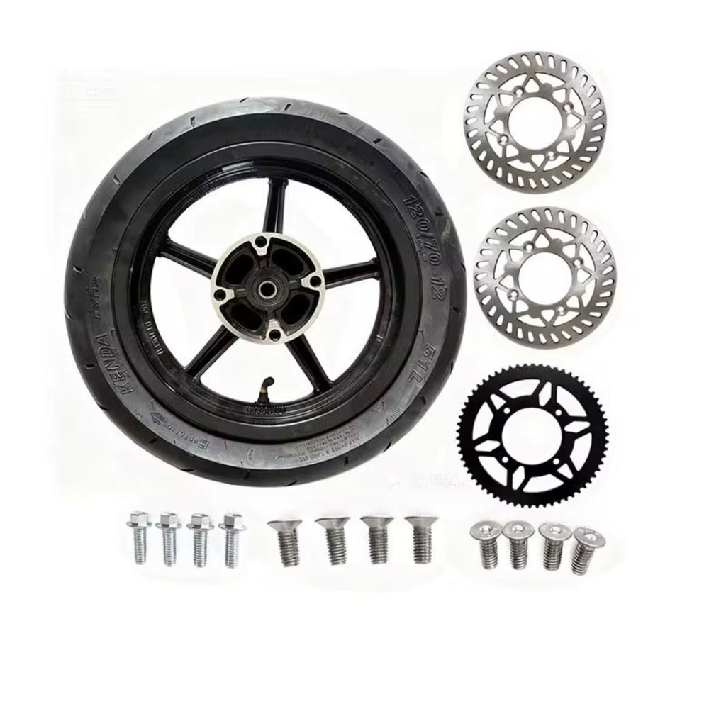 12” Supermoto Wheel Set – Yozma/Tuttio/Heybike/Valtinsu/Nexvey flash(Complete Kit)