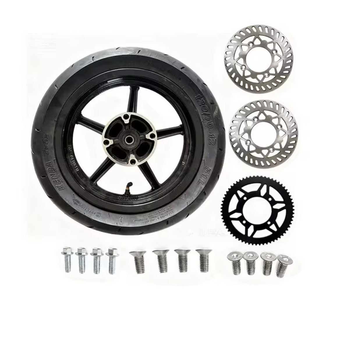 12” Supermoto Wheel Set – Yozma/Tuttio/Heybike/Valtinsu/Nexvey flash(Complete Kit)