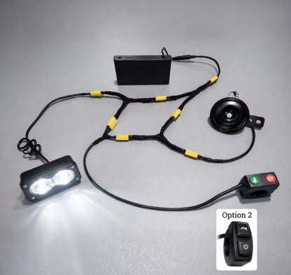 Battery Powered Horn And Baja Light Kit