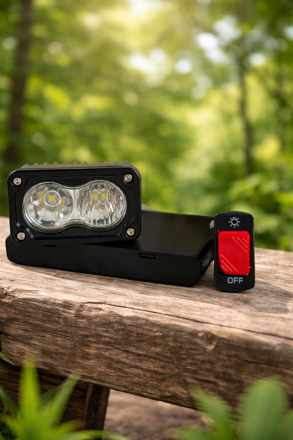 Battery Powered Baja Light V2 [Double A batteries] [comes with switch]