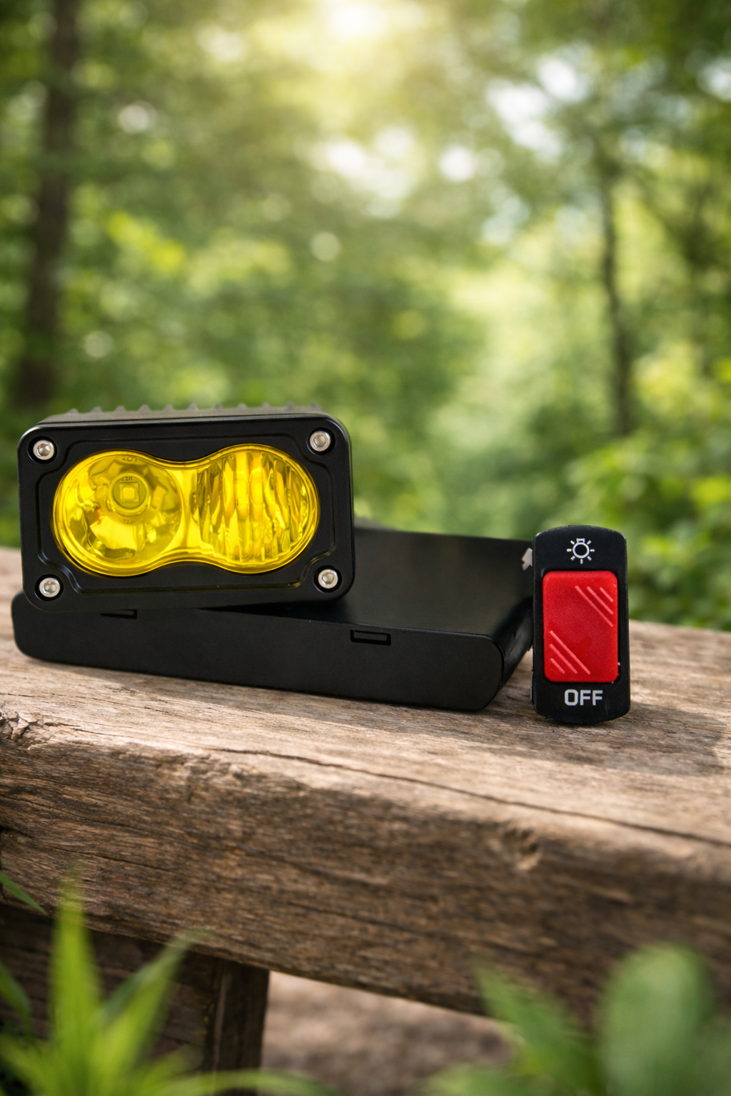 Battery Powered Baja Light V2 [Double A batteries] [comes with switch]