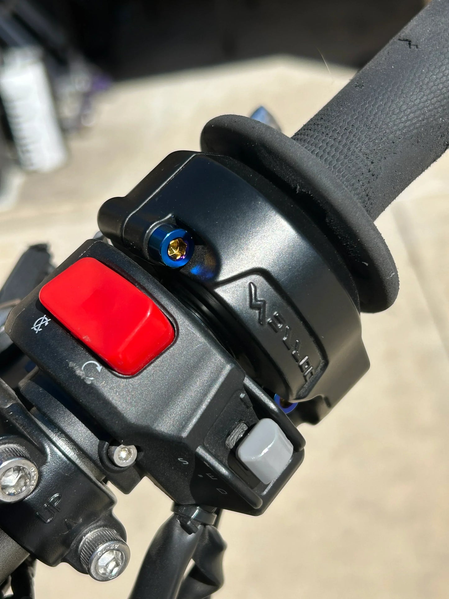 Surron throttle titanium bolts